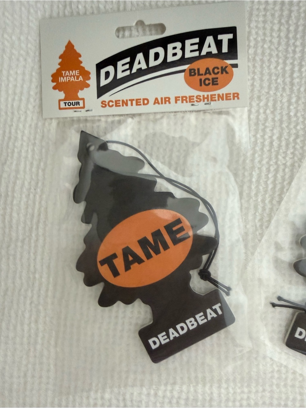 Tame Impala Deadbeat Black Ice Scented Air Fresheners – Set of 2 - Picture 3 of 3